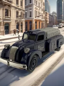 1930 Dodge Airflow Eastwood Delivery Coin Bank auto pressofusa ERTL 8 1/4" lungo - Foto 1 di 16
