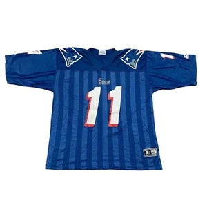 Vintage 90s New England Patriots Drew Bledsoe 11 Starter NFl Jersey Men's 52/XL - Picture 1 of 13