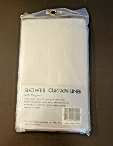 Allure Home Magnetic Shower Curtain Liner Mildew Resistant 70" x 72" (NEW) PSJ - Picture 1 of 3