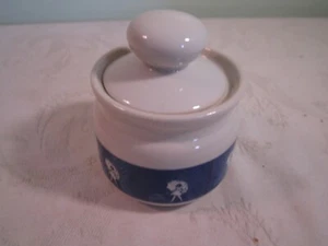 Vintage Morton's When it Rains It Pours Porzellan Zuckerdose mit Deckel - Bild 1 von 9