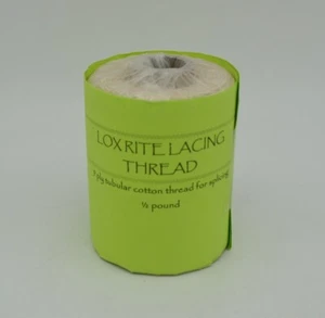 Hilo de cordones Lox Rite 9 capas hilo de algodón tubular para empalmar 1/2 libra blanco - Imagen 1 de 4