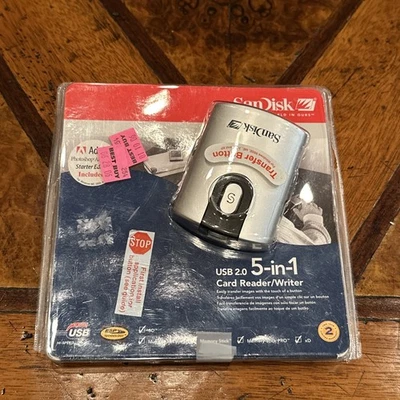 UnusedSanDisk ImageMate USB 2.0 5-in-1 Card Reader/Writer SDDR-99-A15 - Image 1 of 4