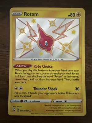 Rotom - SV038/SV122 Shining Fates SHINY Holo Rare Pokemon - NM/MINT - Image 1 of 2