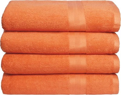 超柔软 8 件套浴室毛巾套装 100% 环纺棉高吸水性 — 第 1/4 张图片