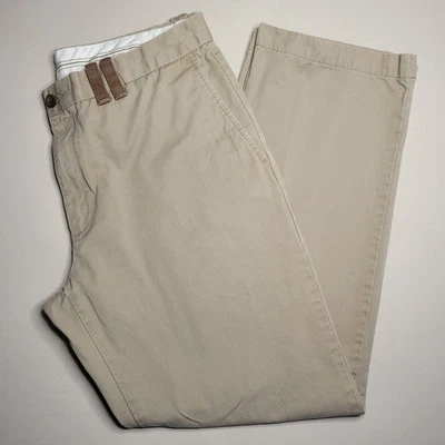 Pantalones chinos AXIST para hombre 36x32 beige con acento marrón pantalones caqui algodón (35x30) Foto 1 de 4