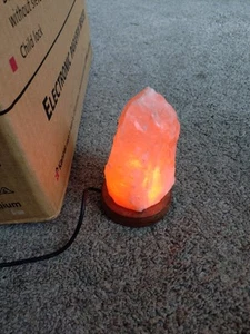 4.5" Himalayan Salt Lamp Natural Crystal Home Decor Usb - Picture 1 of 2