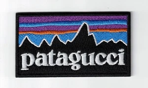 Patagucci Mountains Embroidered 3in Iron / Sew-On Patch - Picture 1 of 2