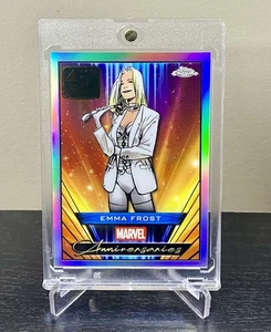 Emma Frost 2025 Topps Chrome Marvel 45 Years Anniversary Refractor PACK FRESH - Picture 1 of 2