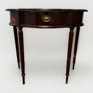 Vintage Bombay Company Federal Style Solid Wood Single Drawer Console Table - Picture 1 of 23