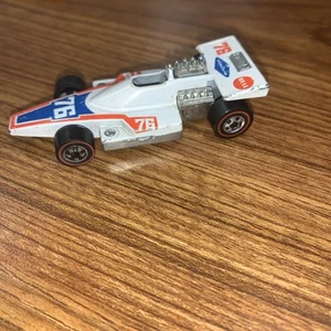 Hot Wheels Redline Formula 5000 Vintage 1974 Mattel Hong Kong Bianco #76 - Foto 1 di 10