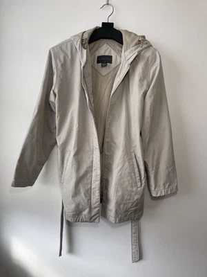 Jaqueta de chuva Relativity feminina bronzeada tamanho G zíper completo - Imagem 1 de 4
