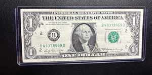 1969 A $1 Dollar Bill - Picture 1 of 2