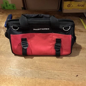 Project Source Small Toolbag Red 13” X 6” X 7 Light Use Nice - Picture 1 of 14