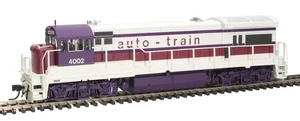 Atlas HO Scale GE U36B (Standard DC) Auto Train (White/Red/Purple) #4009 - Picture 1 of 1