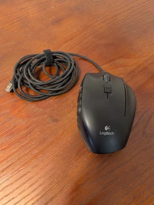 Logitech G600 MMO Wired Gaming Mouse - Black - Image 1 of 4