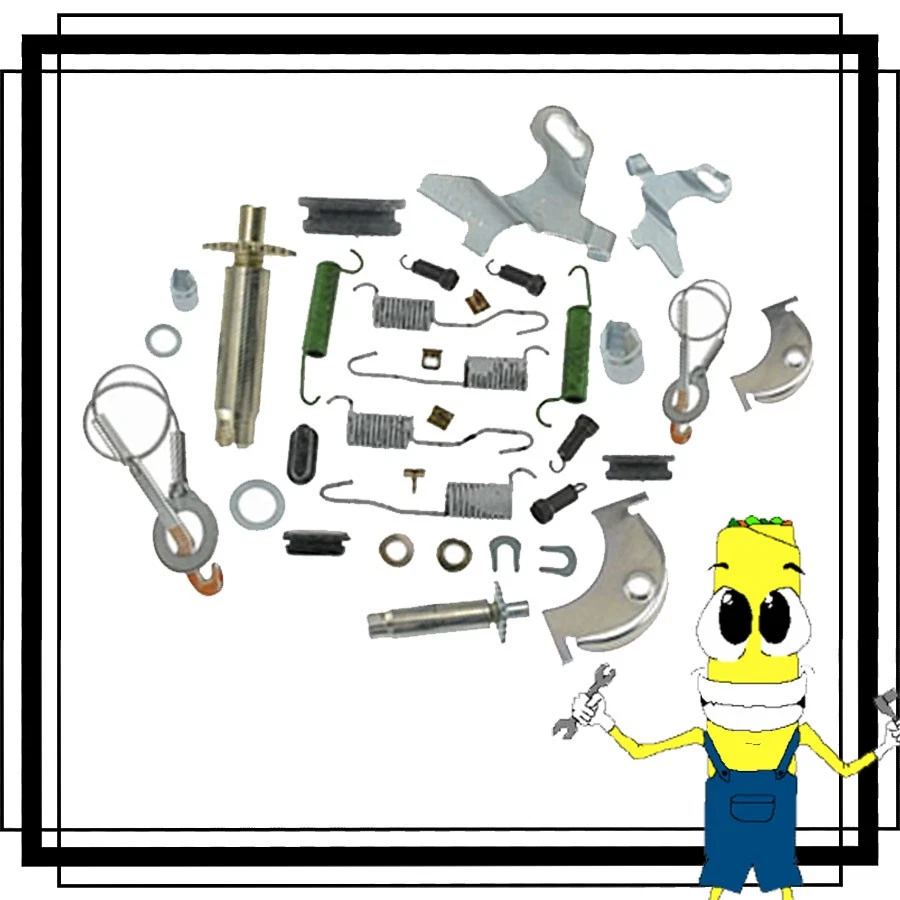 Kit completo de herrajes de tambores de freno delanteros para AMC Javelin 1968-1974 con 6 cilindros Foto 1 de 1