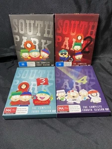 South Park Seasons 1-4 Set 1 2 3 4 Region 4 DVD Box Sets - Picture 1 of 5