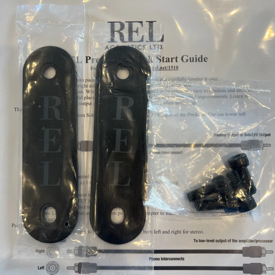 Soportes y pernos SOLO para subwoofer REL HT/1510 Predator 1000W para apilar Foto 1 de 1