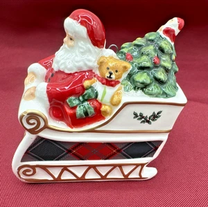 Spode Christimas Árbol Santa en Trineo 4" A23 - Imagen 1 de 10