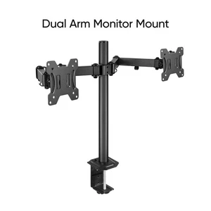 VIVO STAND-V002 Supporto da scrivania per doppio monitor - Nero - Foto 1 di 1