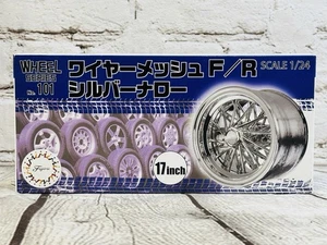 Fujimi 1/24 Wire Mesh Silver Narrow F/R Wheels Kit No.101 Japan 17” - Picture 1 of 5