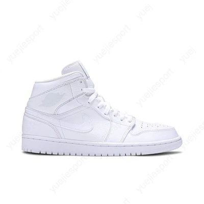 Air Jordan 1 Mid 554724-109 银色 — 第 1/4 张图片