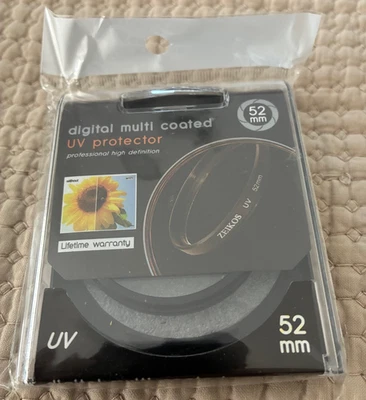 ZEIKOS Digital Multicoated UV Protector Professional High Def Filter 52 mm New - Image 1 of 2