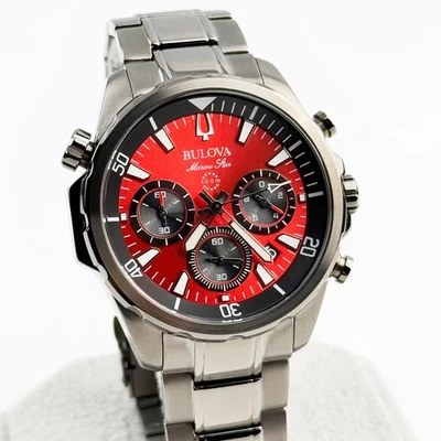 Bulova Marine Star Series B Classic Quartzc Sports Men's Watch 43 mm 98B350 - Image 1 of 4