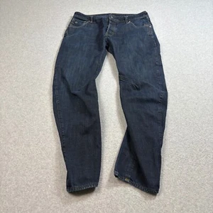 G Star Raw ARC 3D Slim Jeans Herren 33x32 Blau Dark Denim Button Fly Streetwear - Bild 1 von 11