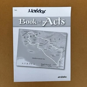 New Abeka Book Of Acts Student Tests Grade 8 Bible Homeschool Test Booklet - Picture 1 of 2