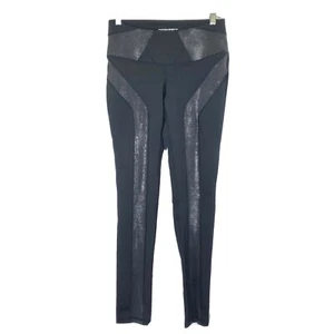 Pantalones de yoga Cynthia Rowley para mujer talla pequeña ropa deportiva ajustados atléticos negros - Imagen 1 de 6