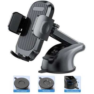 For Samsung Galaxy S23 Ultra/S23+/S23 FE Car Mount Phone Dashboard Holder Stand - Image 1 of 4