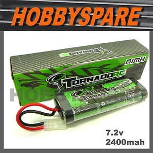 TORNADO 7.2v 2400mah NiMH RC BATTERY TAMIYA PLUG 1/10 CAR TRUCK - FREE POST - Picture 1 of 2