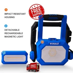 4000 Lumen LED Work Light Plug-In | Magnetic Spotlight Jobsite Ready Detachable - Picture 1 of 10