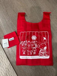 BAGGU rote japanische Ginza Snoopy Standard wiederverwendbare Tasche Neu mit Etikett Rarität selten - Bild 1 von 4