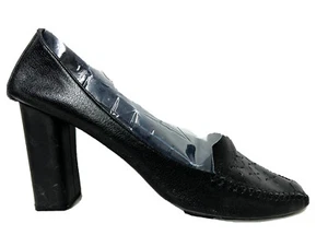 Marc Jacobs NEW Black Leather Cutout Pumps Loafers Made in Italy 11 M - Picture 1 of 4