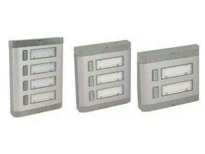 Klingeltaster Klingelplatte Klingel Taster 1 2 3 4 5 6 7 8 9 10 reihig Aluminium - Bild 1 von 3