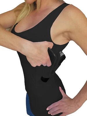 Concealed Carry Tank Top - Secure Undershirt Gun Holster Tactical & Everyday Use - Image 1 of 4