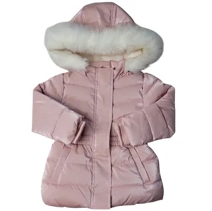 Member's Mark Toddler & Girls Removable Faux Fur Trim Hood Puffer Jacket Size7/8 - Picture 1 of 12