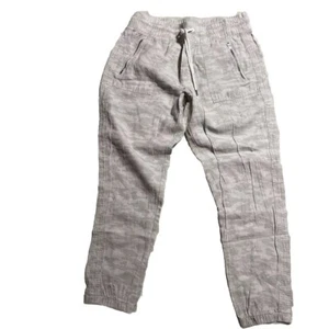 Pantaloni da jogging Athleta Cabo Tide in lino taglia 12 mimetici con coulisse - Foto 1 di 8