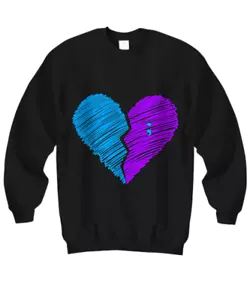 Beautiful Suicide Awareness Heart Shirts - Sweatshirt - Picture 1 of 3