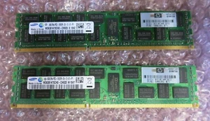 2 x Samsung M393B1K70CH0-CH9Q5 500662-B21 8GB 240P PC3-10600R 2Rx4 Server Memory - Afbeelding 1 van 3