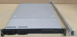 Supermicro CSE-111 2x Xeon 6-Core E5-2630v2 2.6GHz 64GB Ram 256GB SSD 1U Server - Picture 1 of 4