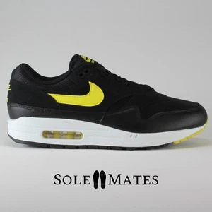 Nike Air Max 1 ESS 'Batman' Black Yellow FZ5808-005 Men's Size 11.5 Shoes - Picture 1 of 13