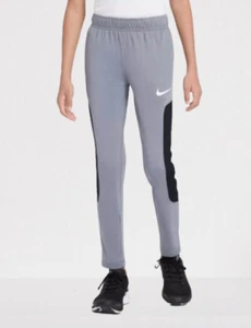 Nike Pants Kids Boys Sport Polyester Training Activewear Wear Large in Gray Q224 - Picture 1 of 4