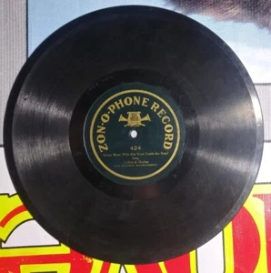 Zon-O-Phone 424 Collins & Harlan: When Mose With The Nose Leads The Band 1 Sided - Picture 1 of 15