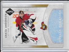 2011-12 Limited Craig Anderson Crease Cleaners Gold Spotlight # 11 #d/25