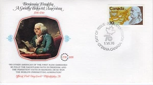 BENJAMIN FRANKLIN, 1976 FDC16072 - Bild 1 von 1