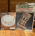 Lot Of  2 Vintage Bucilla Christmas Crafts Tree Skirt  And Stocking
