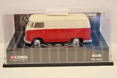 Corgi Classics 1:43s - #06901 VW Van - Red / White - Image 1 of 4